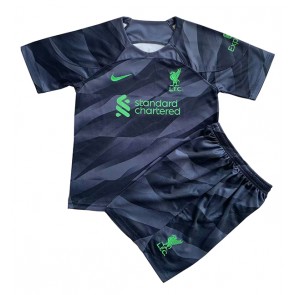 Maillot de foot Liverpool Gardien de but Extérieur enfant 2023-24 Manches Courte (+ pantalon court)